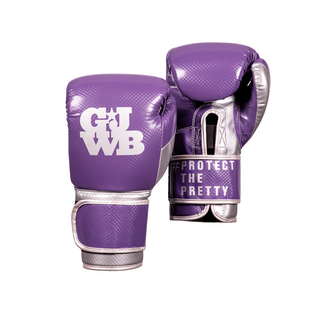 purple and silver boxing gloves (for women)