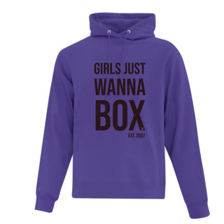 Girls just wanna box purple hoodie sweatshirt 