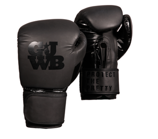 matte black boxing bag gloves (made for women)